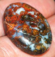 Cabochon L-8106 – Marokkanischer Nahtachat 26x17,5mm