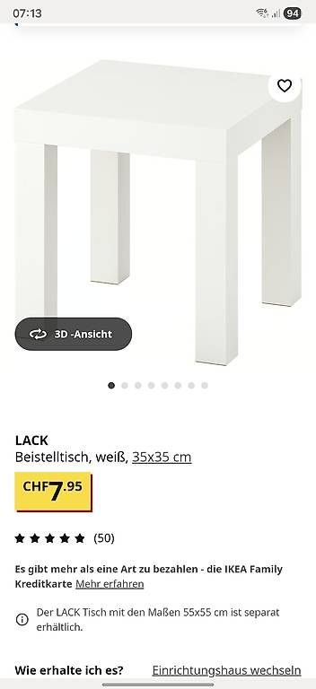Tables: Beistelltisch weiss IKEA – D'occasion à Richenthal par RahelHe 2
