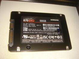 1 stück 500gb ssd. Samsung 870 evo. Getestet. Siehe Details
