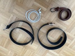 Diverse Damengürtel-Kollektion: Schwarz, Weiss, Braun!