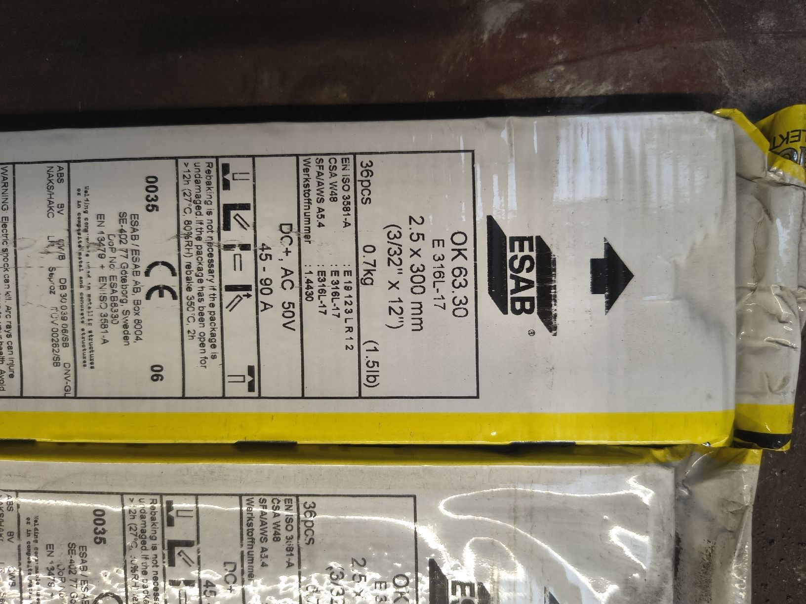 Esab Postes à souder: Schweiss Elektroden von ESAB – Neuf avec emballage d'origine à Aadorf par skaskaboy 1