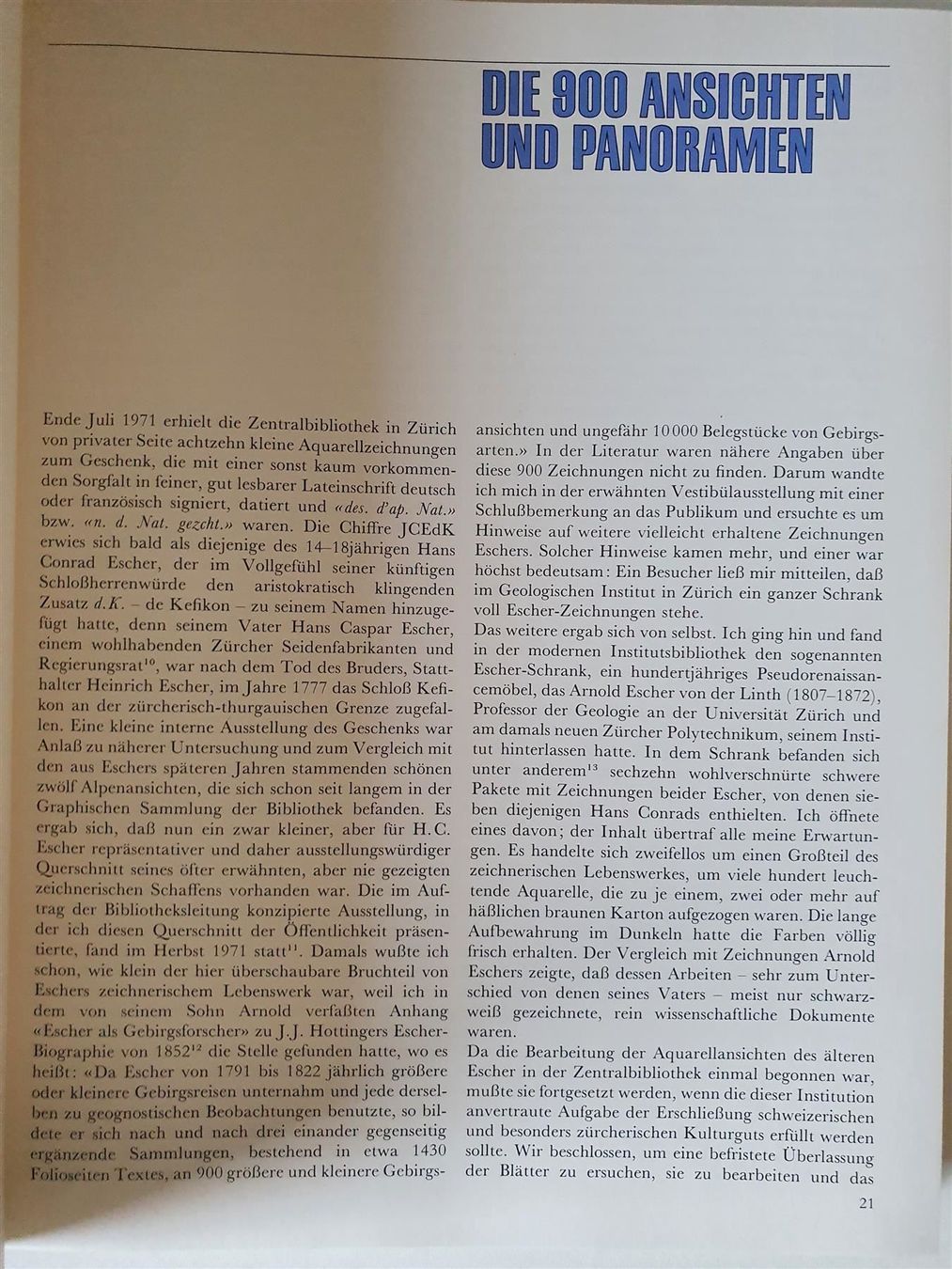 Libri: Hans Conrad Escher von der Linth – Usato da Bilten venduto da Bora3 4