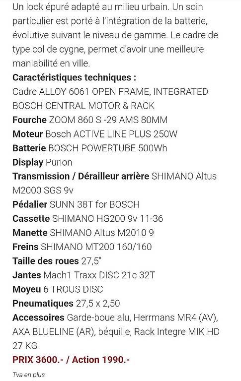 Vélos: Vélos électriques  – D'occasion à meyrin par ebehar 1