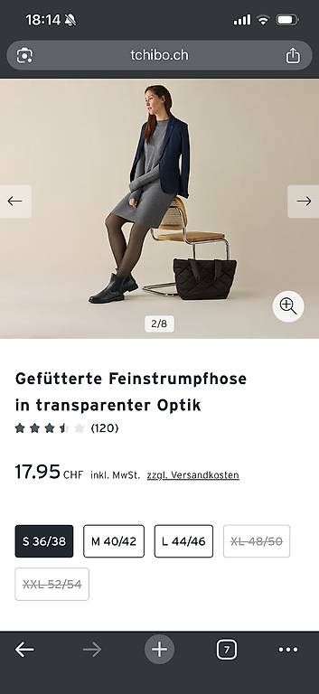 Strümpfe & Strumpfhosen: NEU: Thermostrumpfhose grau, 36/38 – Neu und originalverpackt aus Bättwil von tre_tj9g 1