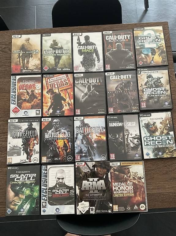 Giochi: 19 PC-Spiele Sammlung  CoD, BF, Ghost Recon, etc. – Usato da Bülach venduto da wei_w5tw