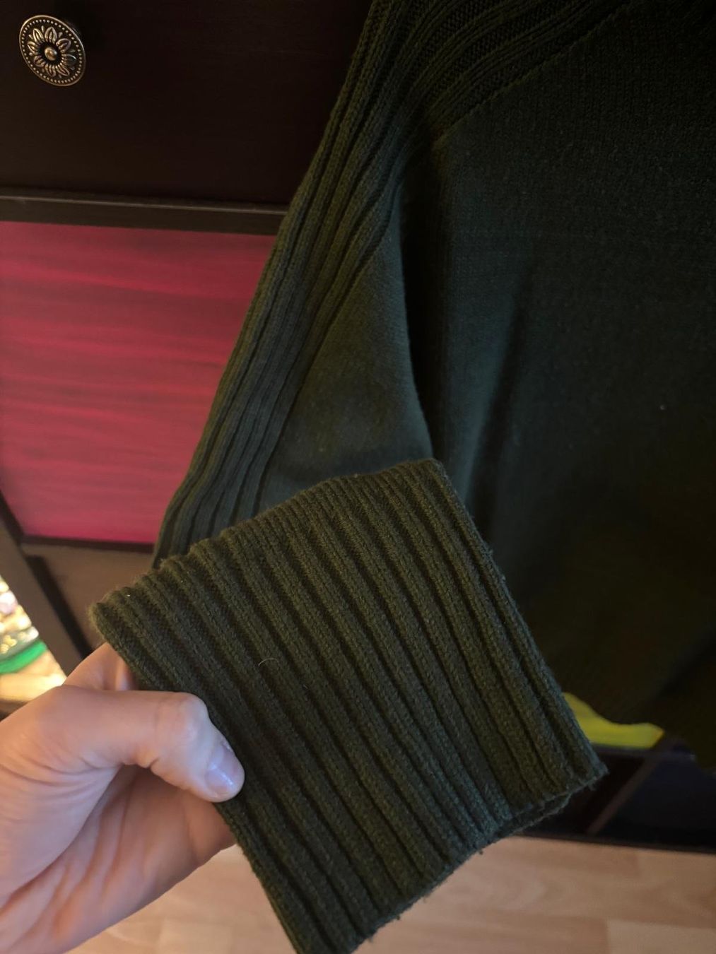 Maglioni & Felpe: Warmer Rollkragenpullover, in Olivgrün, Gr. S – Usato da Bülach venduto da reaos 3