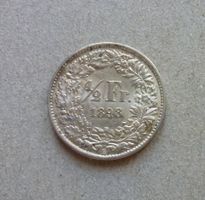 ++ 1/2 Franken 1898, gute Erhaltung
