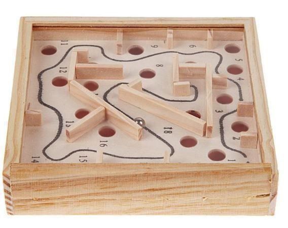 Spiele: Holz Labyrinth Pocket small Version Maze Kugel Spielzeug – Neu und originalverpackt aus Dättlikon von easythings 3