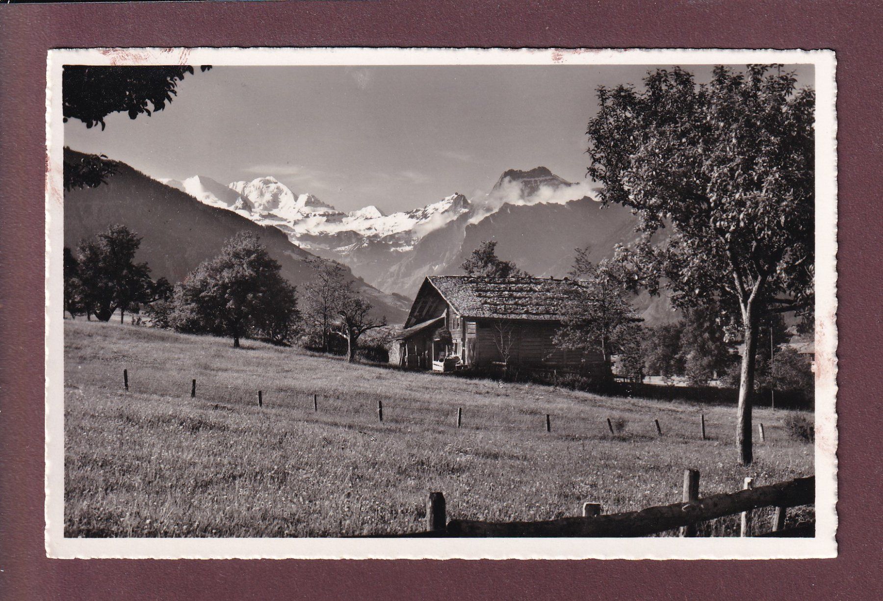Cartoline postali: AESCHI - Blümlisalp - 1953 – Usato da Pully venduto da nicecards