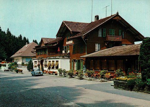 Cartoline postali: Ansichtskarte Hotel Kurhaus Moosegg im Emmental – Usato da Ebmatingen venduto da desalli
