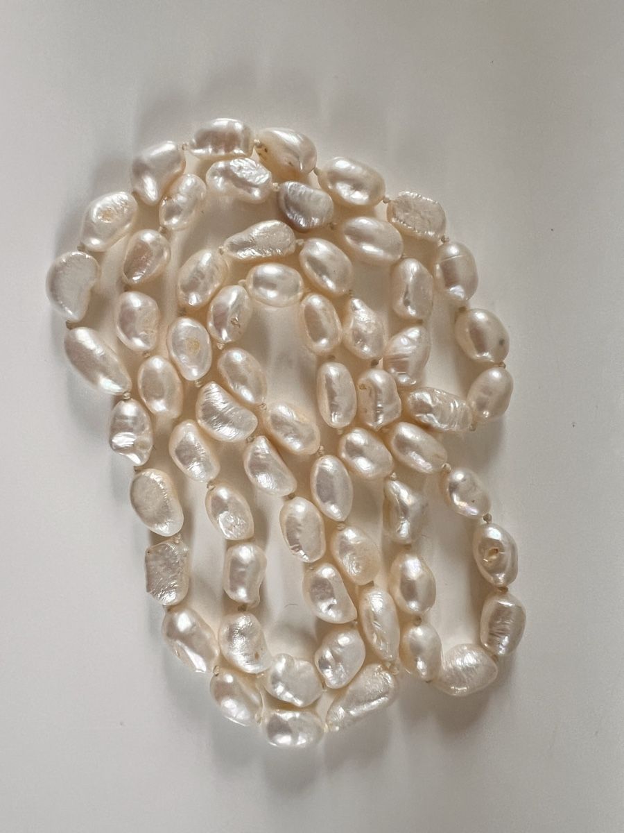 Catenine: Süsswasserperlenkette, handgeknotet – Usato da Bern venduto da ckna3005 2
