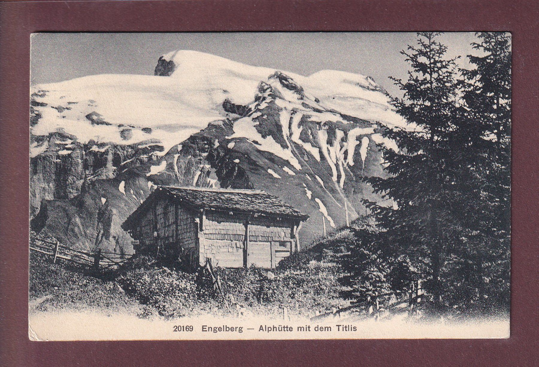 Cartoline postali: Engelberg - ALPHÜTTE mit Titlis - 1911 – Usato da Pully venduto da nicecards