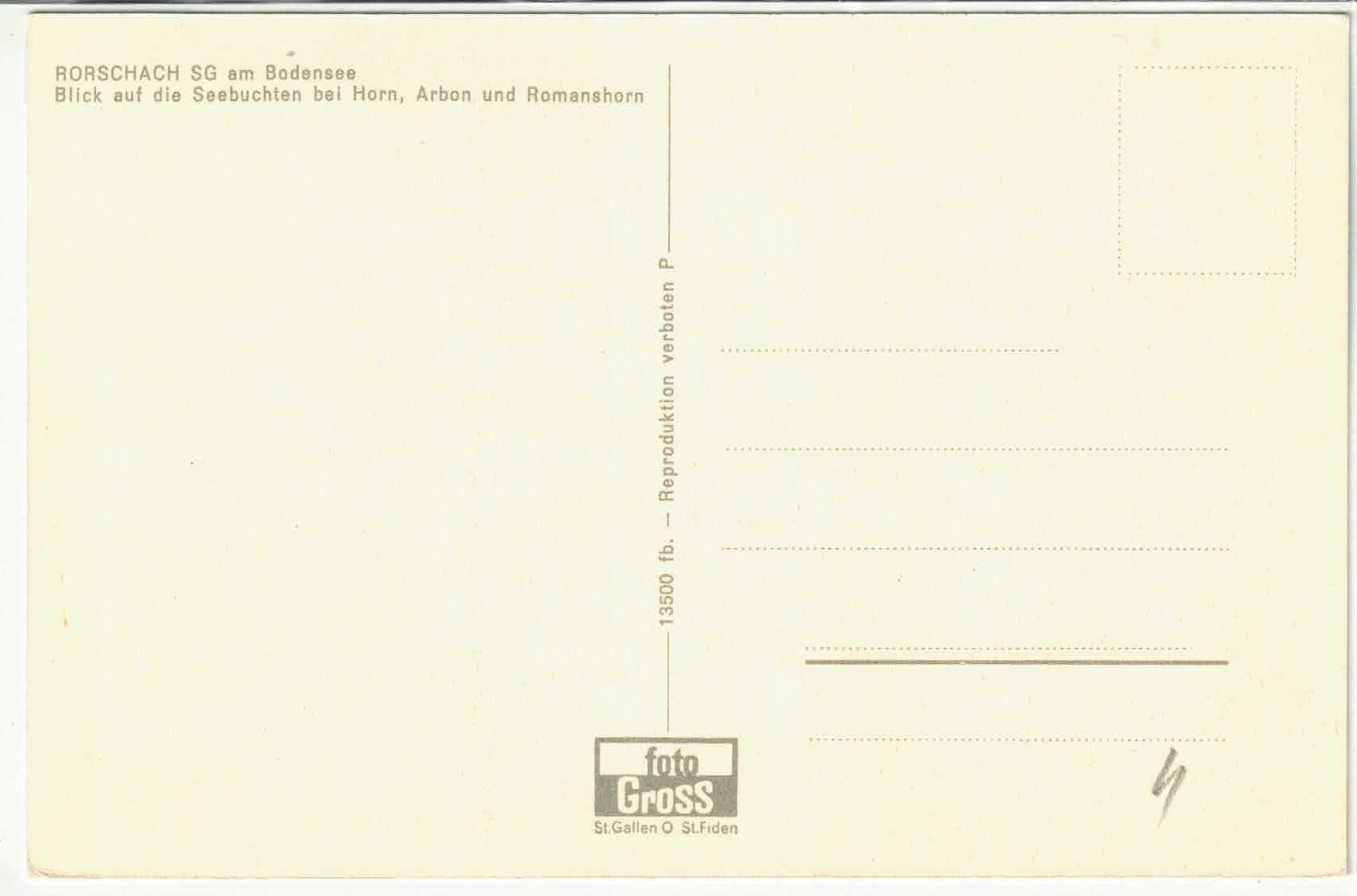 Cartoline postali: Rorschach - Generalansicht – Usato da Ettingen venduto da Kartenplanet 1