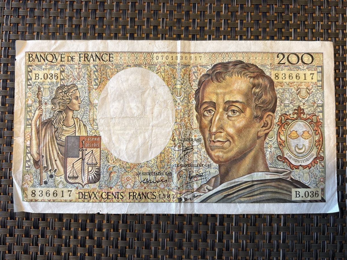 Banknoten: Billet France 🇫🇷 1985 – Gebraucht aus Bussigny von Numk