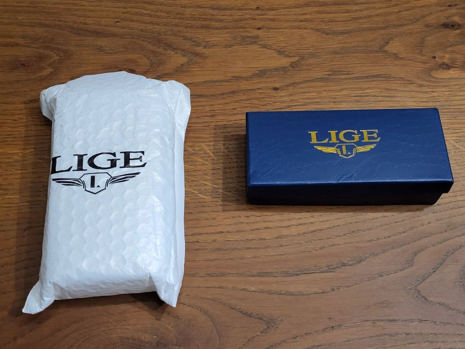 Uhren: Armbanduhr blau, LIGE – Neu (gemäss Beschreibung) aus Uster von gurust