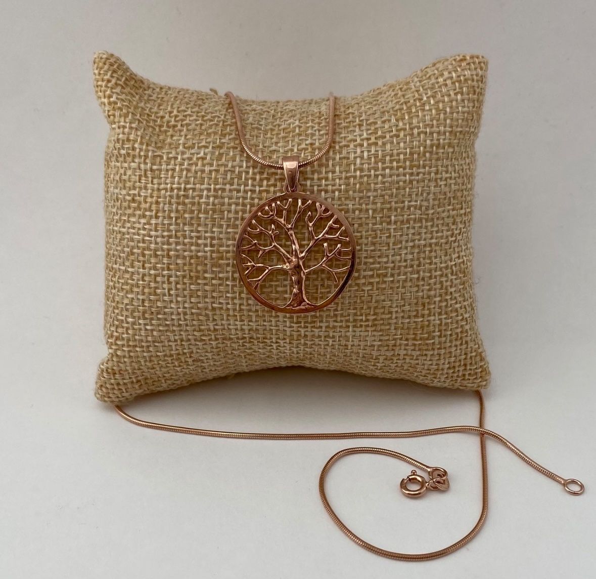 Catenine: Halskette Lebensbaum Roségold 925 – Nuovo e nell'imballaggio originale da Erlinsbach venduto da moseco