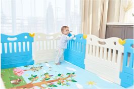 Baby Care Laufgitter Sky Blue, guter Zustand