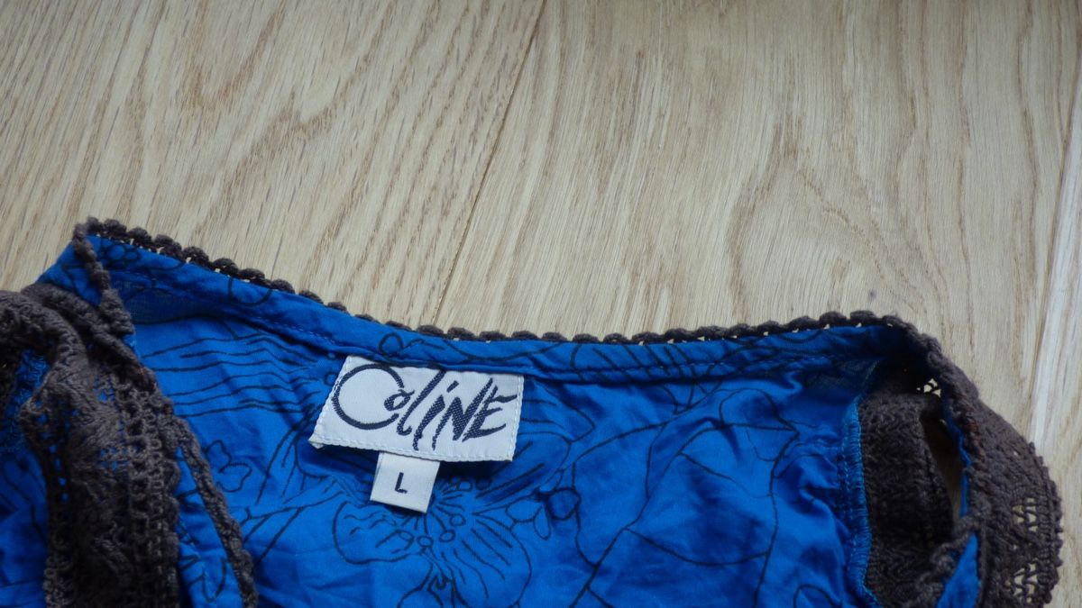 Camicette: Bluse von Coline, Grösse L, Blau/Braun – Usato da Pfeffingen venduto da sasi25 3