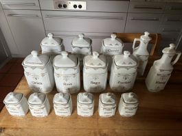 15 teiluges Porzellan Vorratsdosen