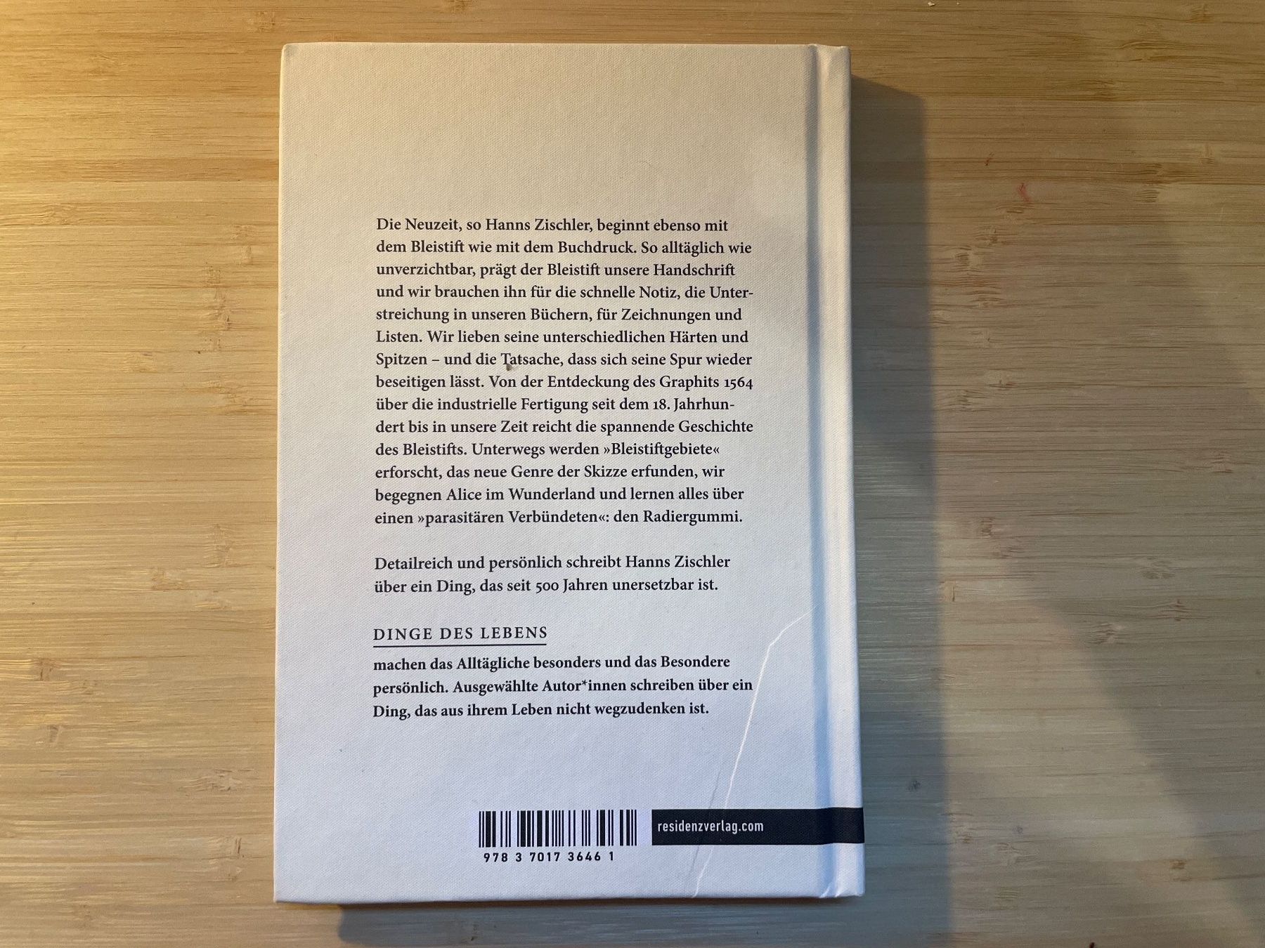 Libri: HANS ZISCHLER - Der Bleistift: Dinge Des Lebens – Usato da Frasnacht venduto da GracyStore 1