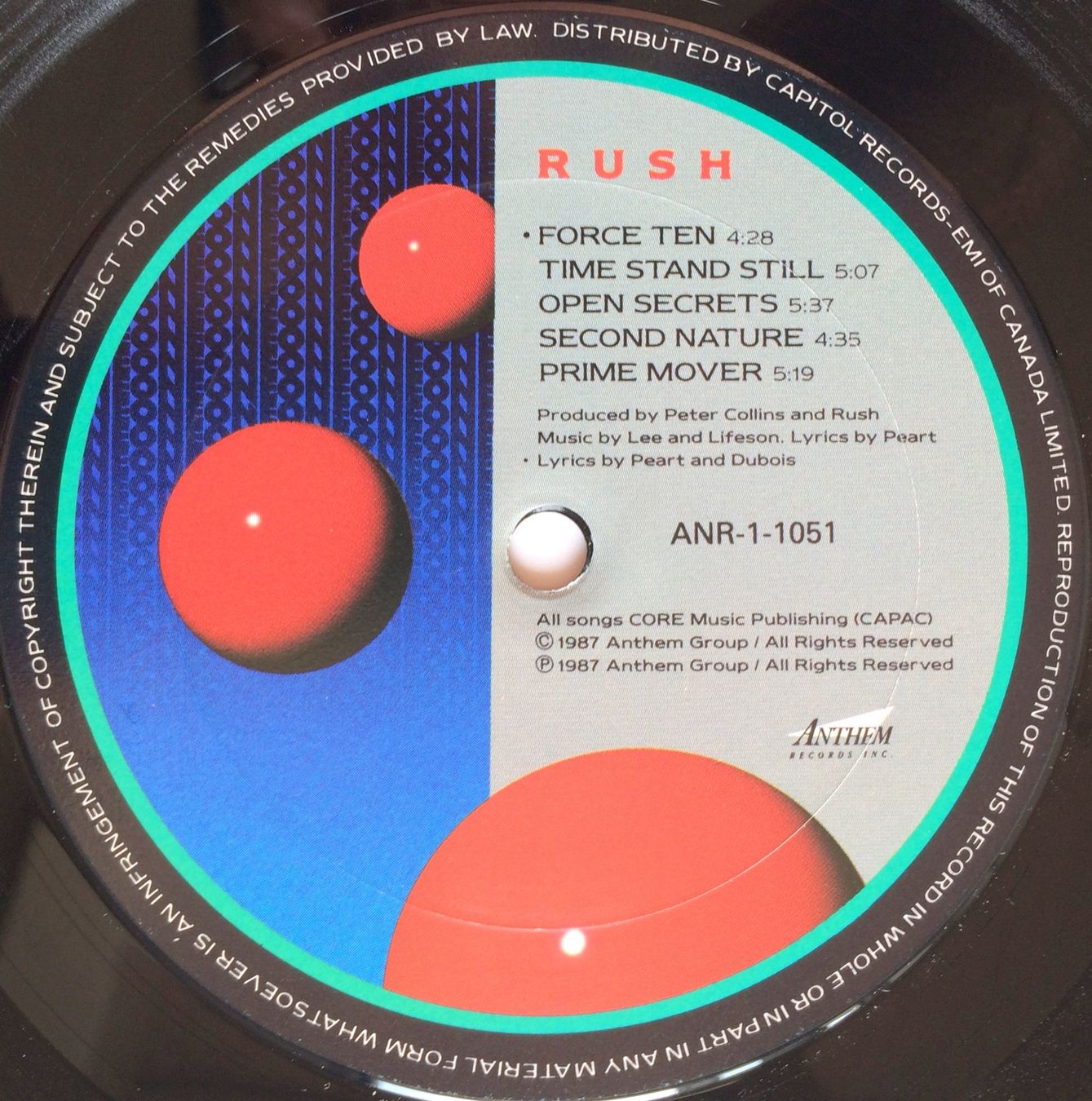 Schallplatten: RUSH - HOLD YOUR FIRE – Gebraucht aus Bottens von  3