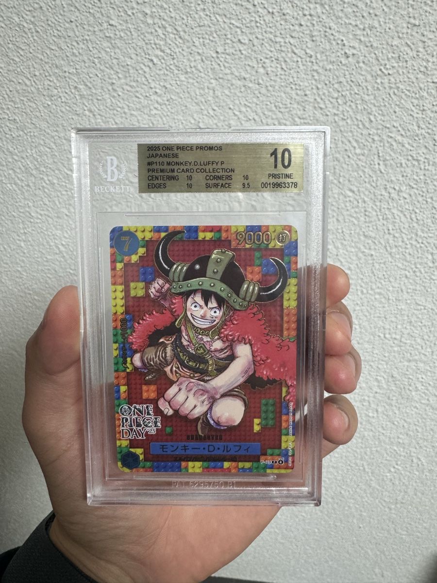 Bandai Carte collezionabili: One Piece Monkey D. Luffy P-110 BGS 10 – Nuovo e nell'imballaggio originale da Thal venduto da SidKu1