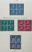 LOT 4 ER BLOCKS BRIEFMARKEN SCHWEIZ NEU1965