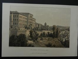 Bern The Federal Council-Hall Bundeshaus Tonlithographie