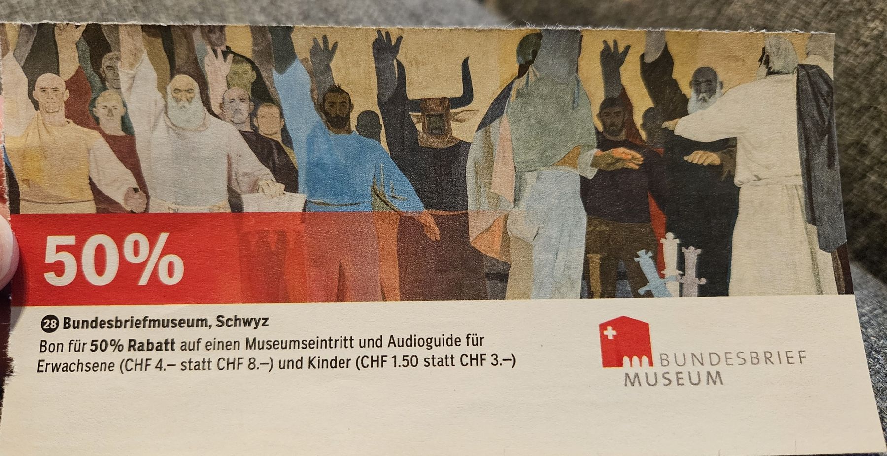 Buoni: Bundesbriefmuseum Schwyz: 50% Rabatt – Nuovo e nell'imballaggio originale da Wattwil venduto da Belinda98
