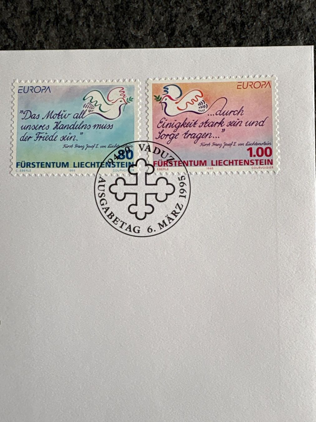 Tutti i francobolli: Briefmarken Liechtenstein Ersttagsbriefe Sammlung – Usato da Ibach venduto da lisch3 3
