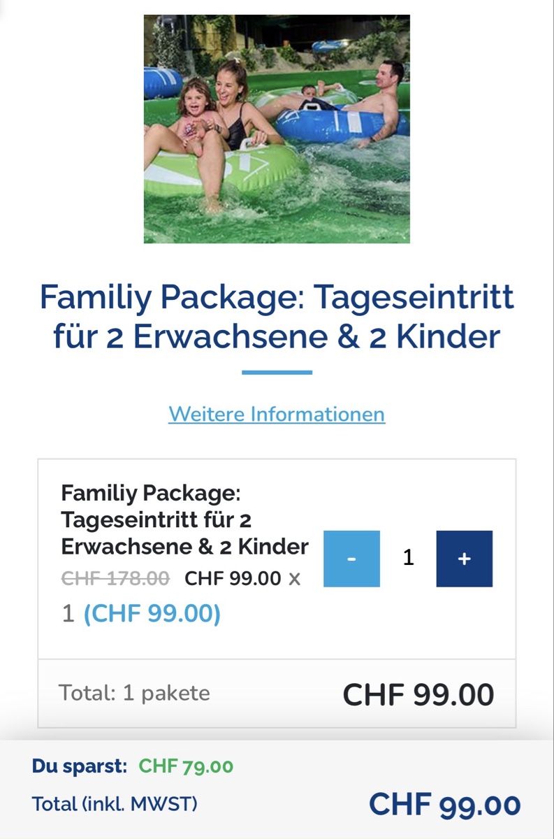 Buoni: Alpamare Rabattcode für Family Package – Nuovo (secondo la descrizione) da Nunningen venduto da Chonggi 1