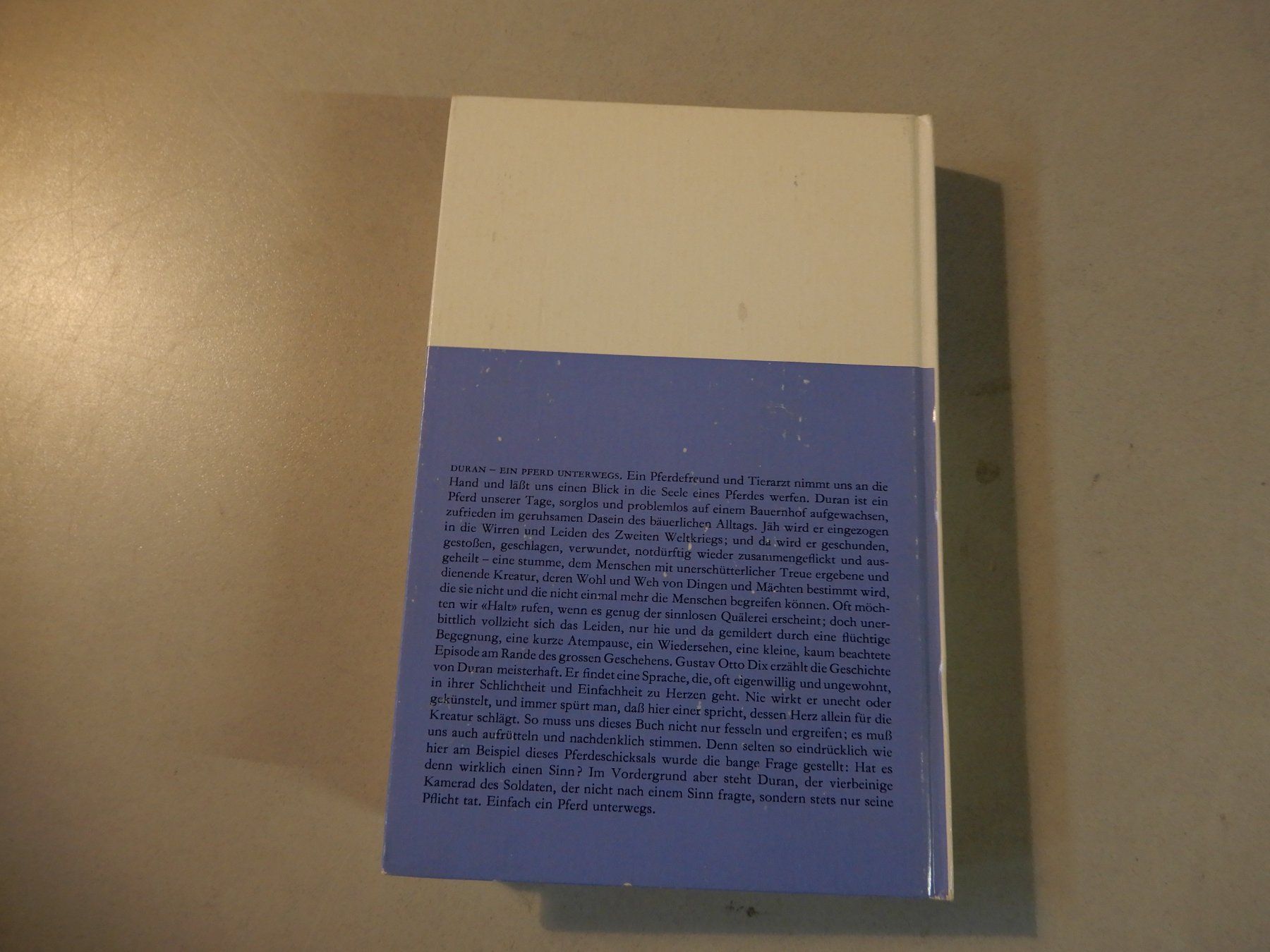 Libri: Gustav Otto Dix - Duran: Ein Pferd unterwegs – Usato da Erstfeld venduto da Mario_boe0 9