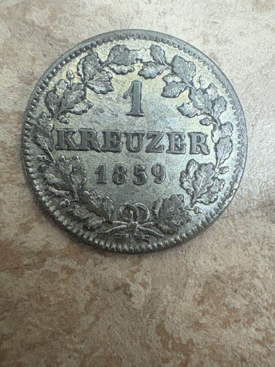 Tutti le monete: 1 Kreuzer 1859 – Usato da Erlinsbach venduto da chc_ppz5