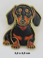 Ansteck Pin - DACKEL -  Emaille - 3,2x2,5cm