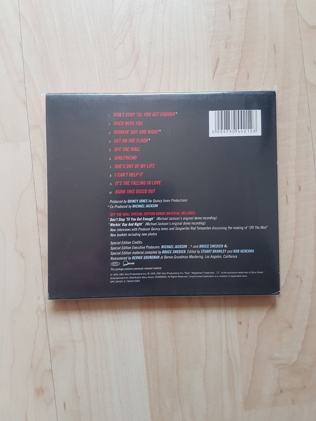 CD: Michael Jackson: Off The Wall (Special Edition) CD 2001 – Usato da Bischofszell venduto da icubus69 1