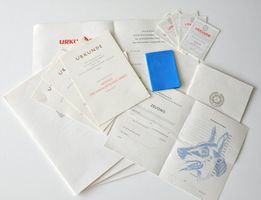 Konvolut à  15 Dokumente der DDR