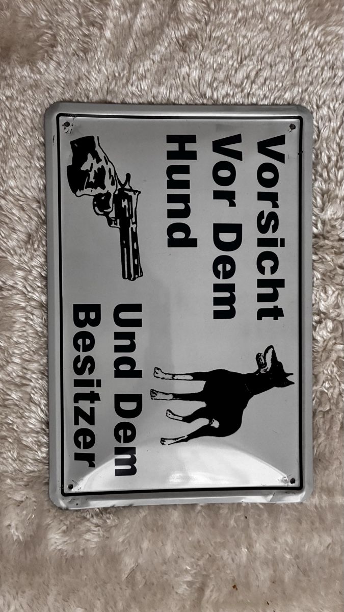 Alle Dekorationen: Blechschild – Gebraucht aus Altstätten SG von palmela.31