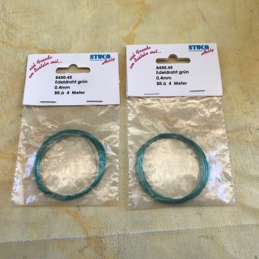 Kit bricolage: LOT EDELDRAHT GRÜN 0.4MM – Nuovo e nell'imballaggio originale da Ostermundigen venduto da Kari1937