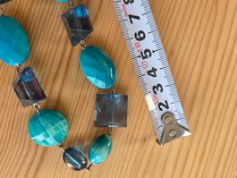 Halskette, Modeschmuck, türkis