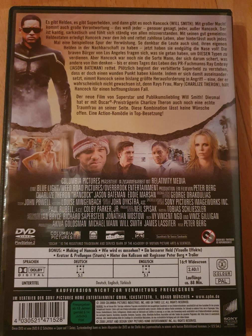 Alle DVDs: Hancock – Gebraucht aus Oberdorf BL von BaldenEagle 1