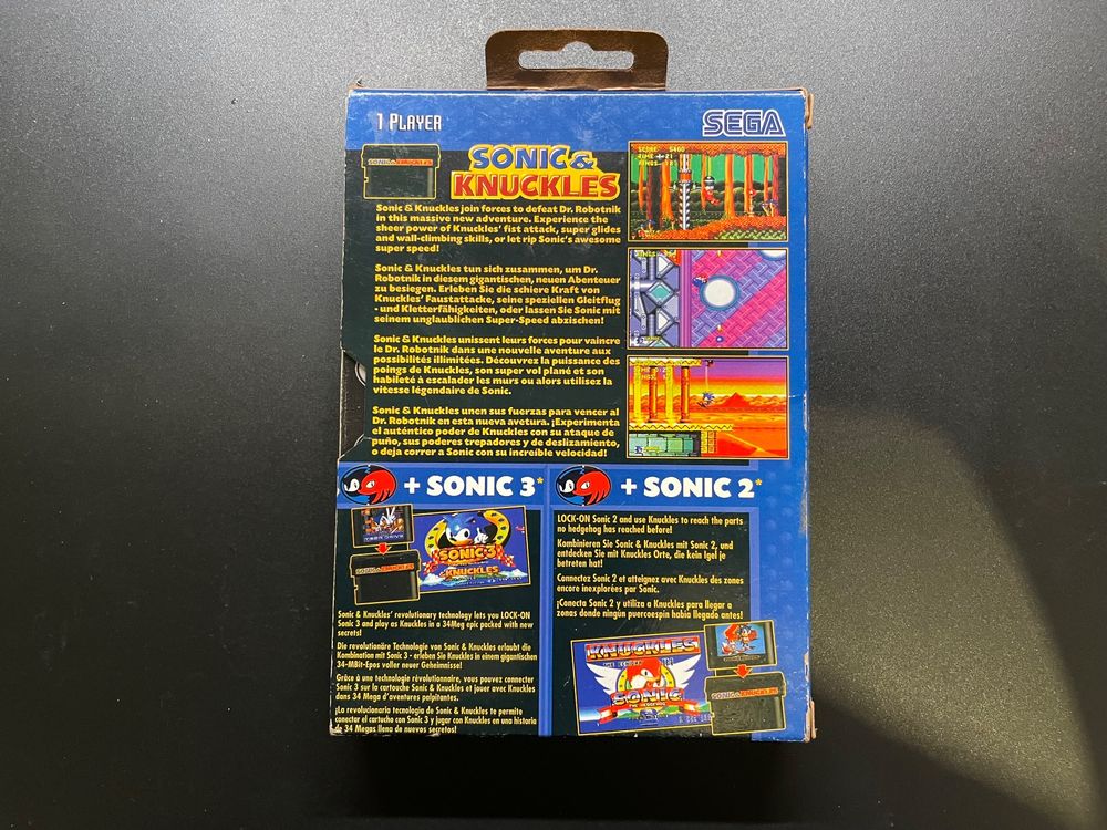 Fiche du jeu Sonic and Knuckles & Sonic 2 sur Sega Megadrive - Le Musee