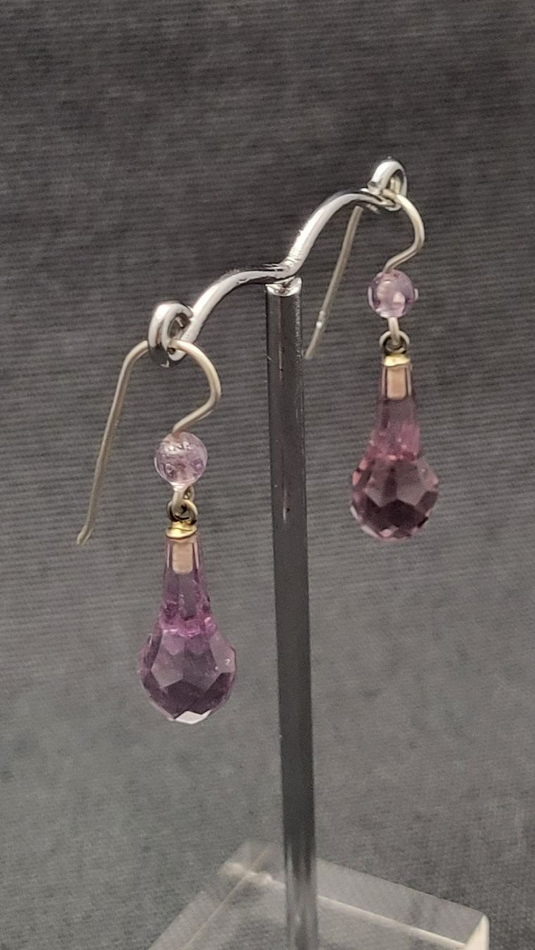Ohrringe & -stecker: Amethyst-Ohrhänger aus Silber – Gebraucht aus Basel von spinne02 2