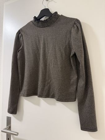 Mango Bluse mit Stehkragen, Grösse XS