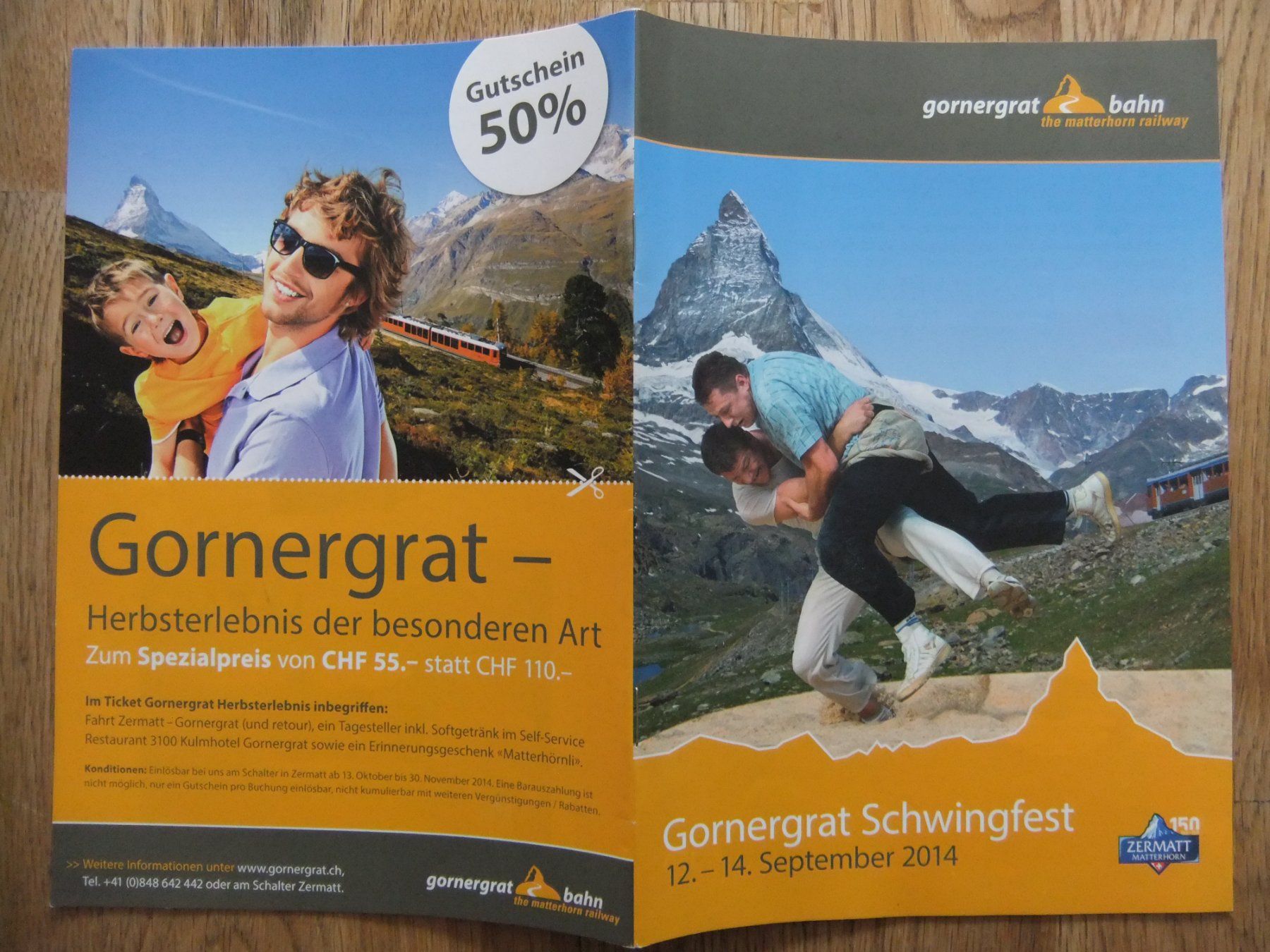 Libri: Festbüchlein Reklame Gornergrat Schwingfest 2014 – Usato da St. Niklaus VS venduto da wunschlos54 4
