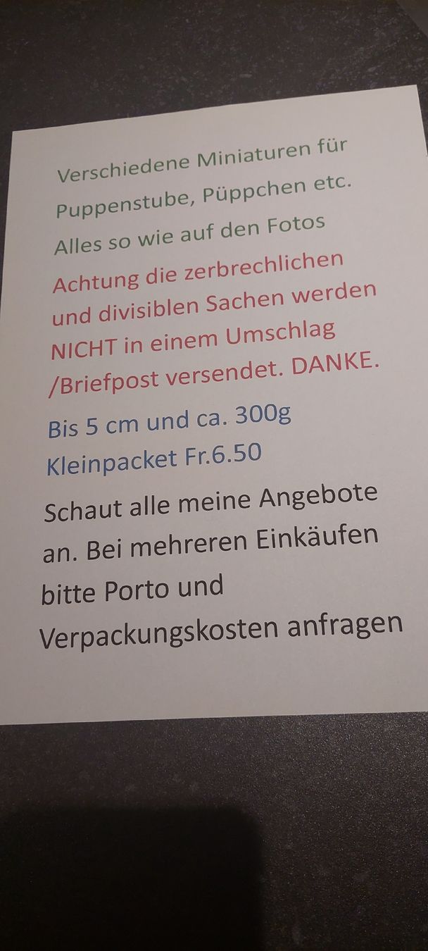 Alle Dekorationen: Miniatur Weihnachtskrippe  – Neu (gemäss Beschreibung) aus Muri AG von nindo1 1