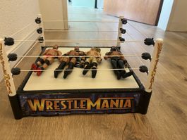 WWE Wrestling Ring mit Figuren