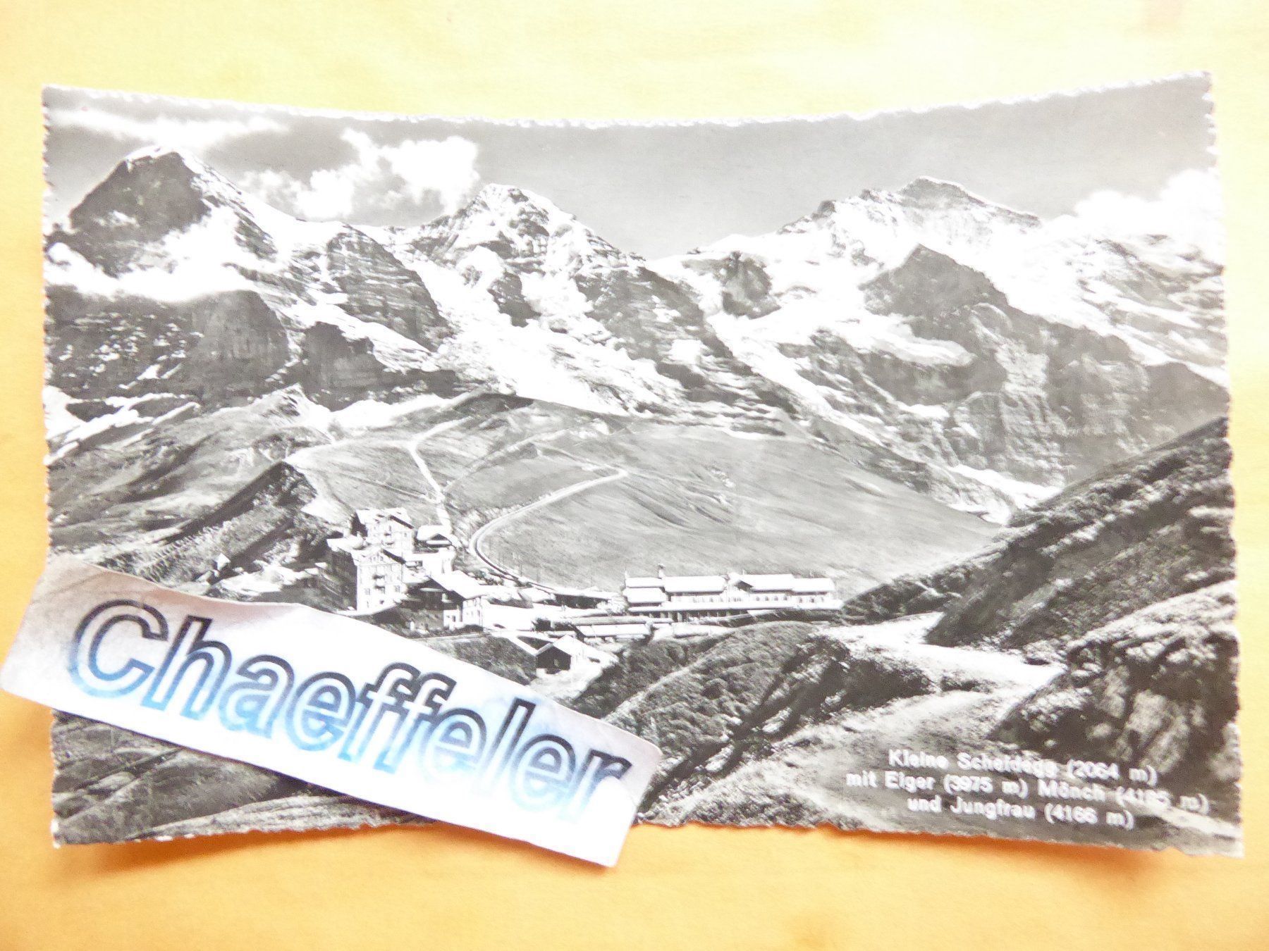 Cartoline postali: Kleine Scheidegg mit Eiger, Mönch und – Usato da Zürich venduto da Chaeffeler