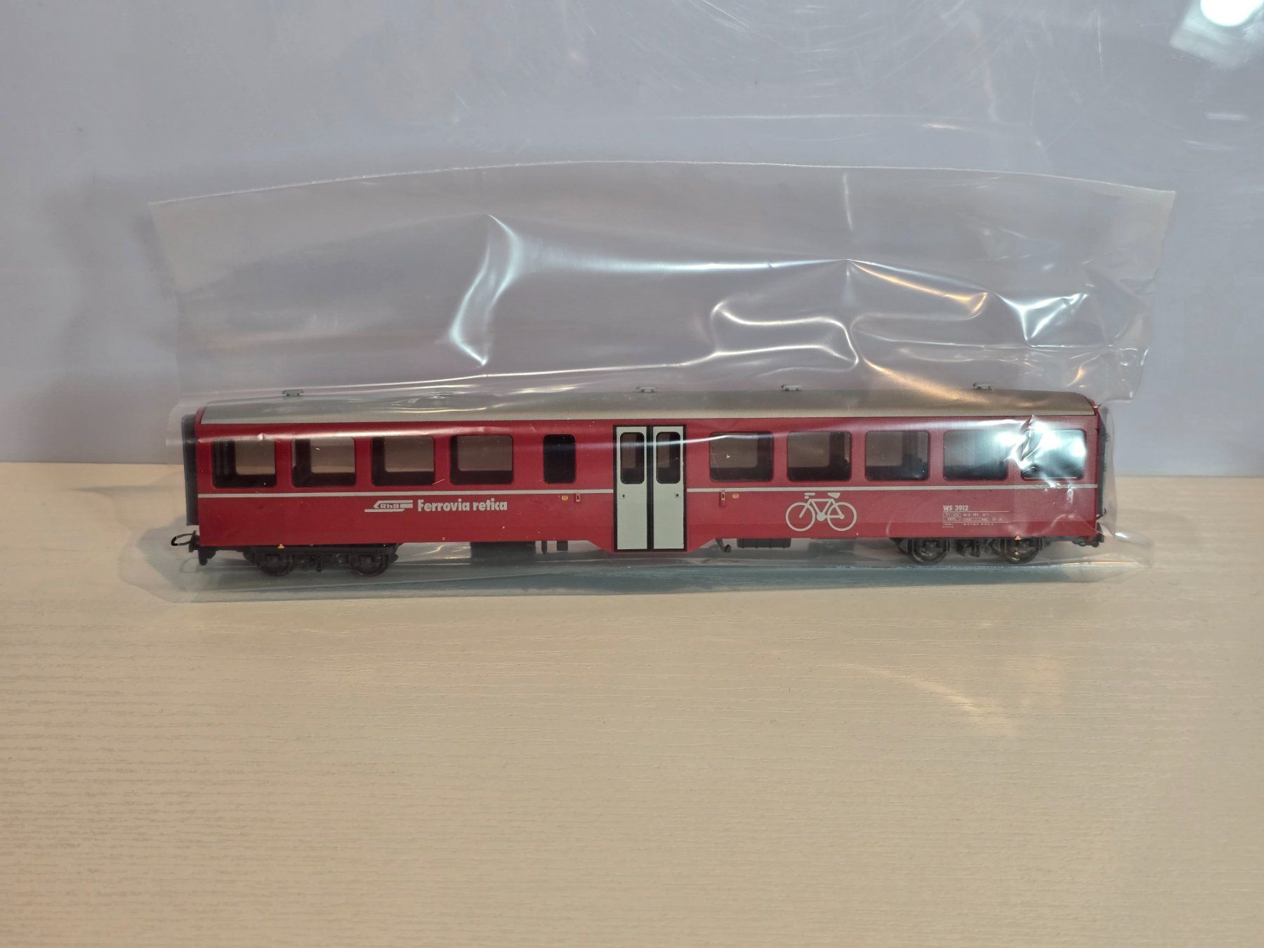 Bemo Modelleisenbahnen: Bemo, 3286132, RhB, WS 3912, Velowagen, NEU – Neu und originalverpackt aus Kloten von Nicola2 2