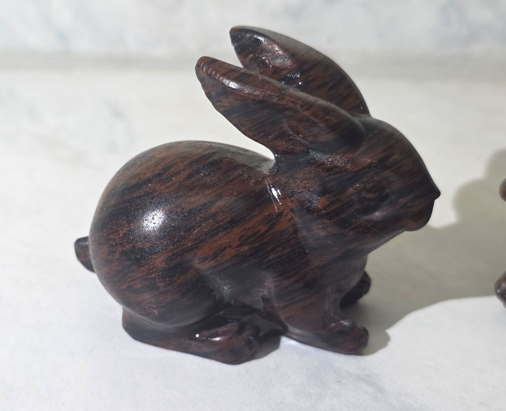 Minerali & Pietre curative: 2 Mahagony Obsidian Hasen 150g – Nuovo e nell'imballaggio originale da Matzingen venduto da Shay_Crystalz 1