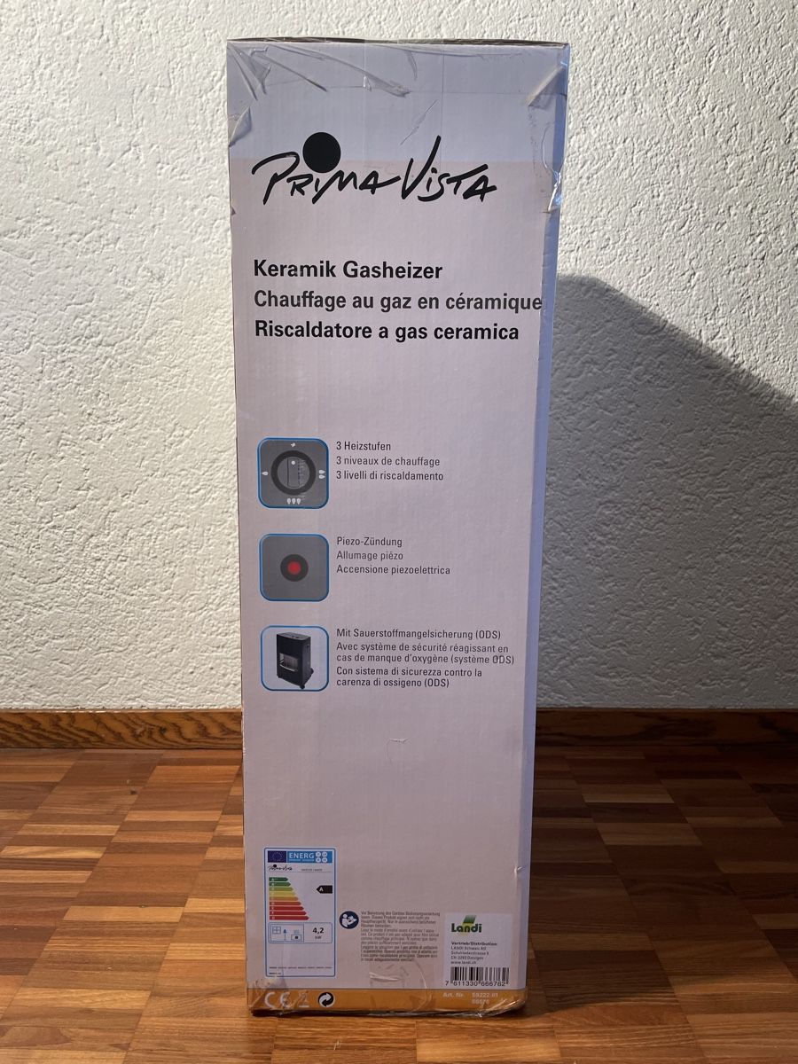 Radiatori: 2 Prima Vista Keramik Gasheizer - neu – Nuovo e nell'imballaggio originale da Hombrechtikon venduto da saba8634 5